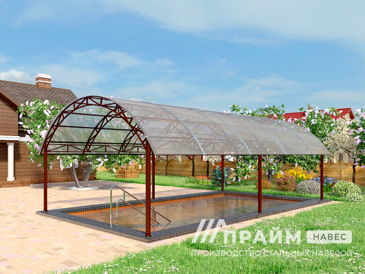 Навес от солнца для бассейна №15 - фото 424